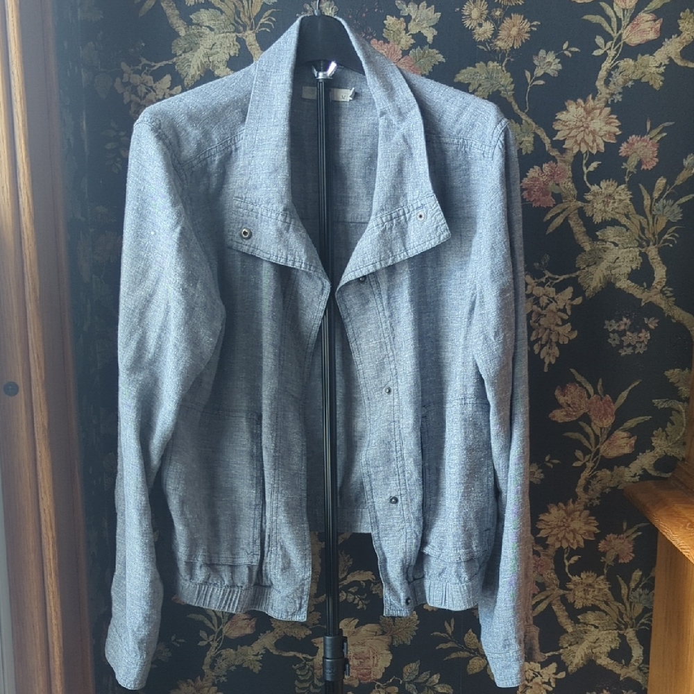 Prana Snap Button Down Collard Lightweight Jacket Size Women's M